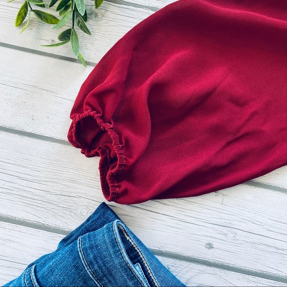 Studio M Detailed Flowing Lace Up Peasant Blouse S - Picture 5 of 5